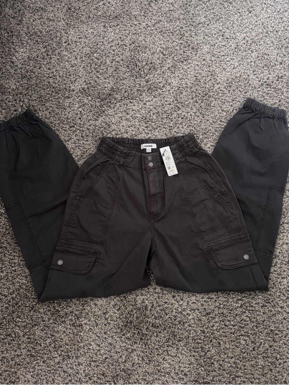 Garage Dark Gray Cargo Joggers